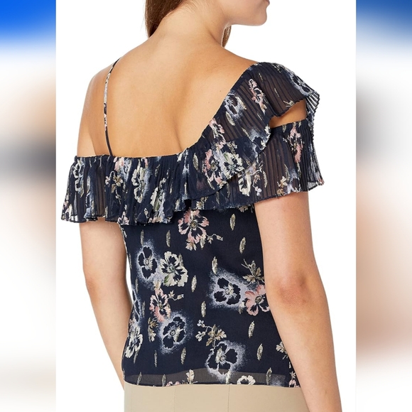 Rebecca Taylor Off the Shoulder Blouse Size 10 - Picture 4 of 12